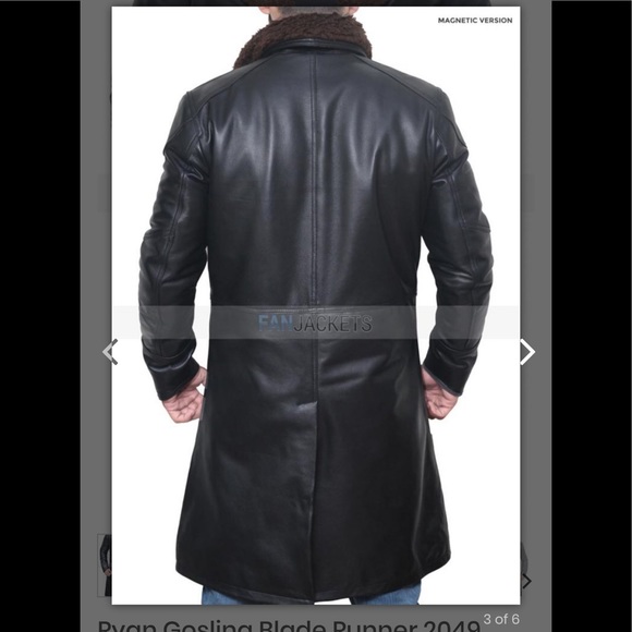 🕶Ryan Gosling Blade Runner Pu leather jacket - Picture 4 of 7